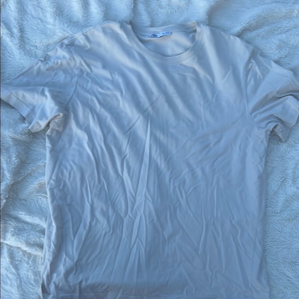 Zara Cream Short Sleeve Tee
